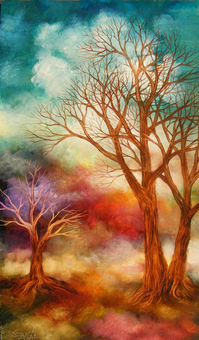 402 Trees in wonderland 30x55 cm